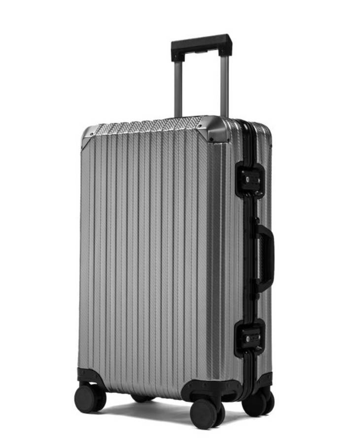 TREK Gunmetal Aluminum Suitcase